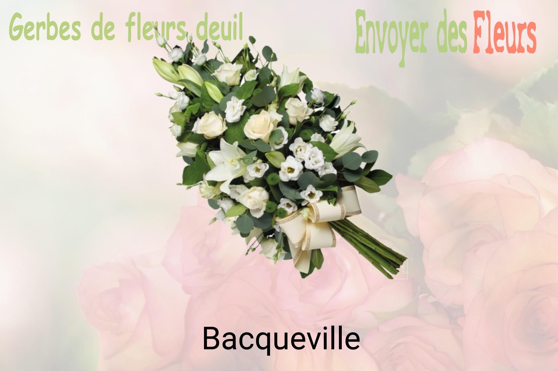 Gerbe de fleurs de deuil livrée à Bacqueville